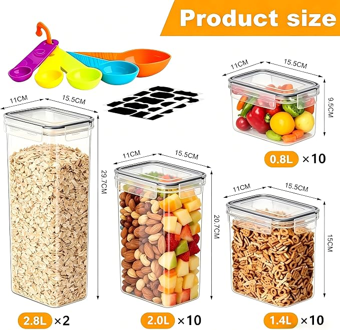32 Pack Airtight Food Storage Containers - Image 2