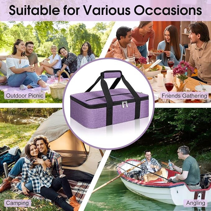 Insulated Casserole Carrier, Portable Casserole Carrier - Image 5
