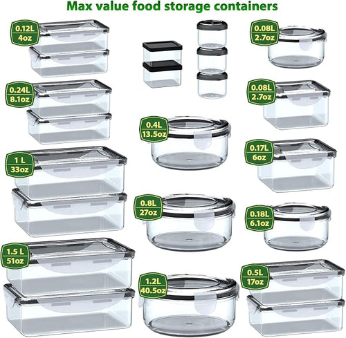 44 Pcs Food Storage Containers - Image 2