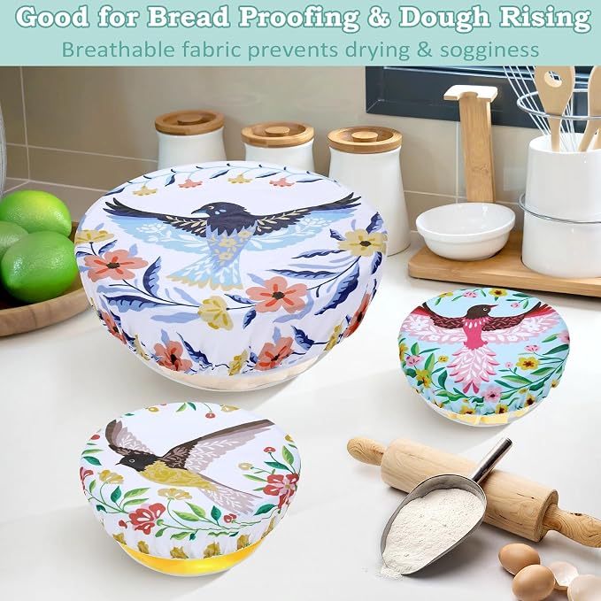 5-Size Reusable Beeswax Bowl Covers - Image 4
