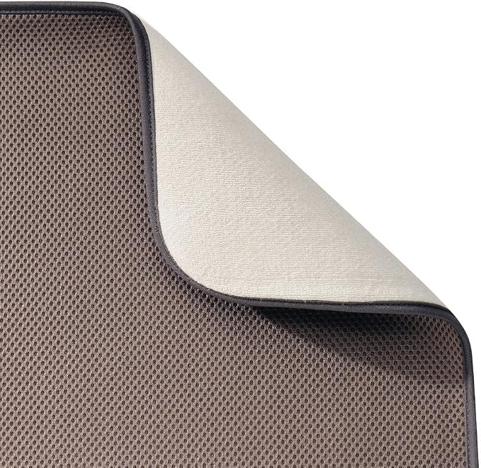 iDesign Kitchen Drying Mat – iDry Collection – Mocha/Ivory - Image 4
