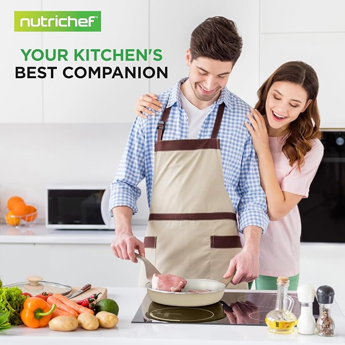 Nutrichef 54-Piece Marble Non-Stick Cookware and Bakeware Set, Professional - Image 7