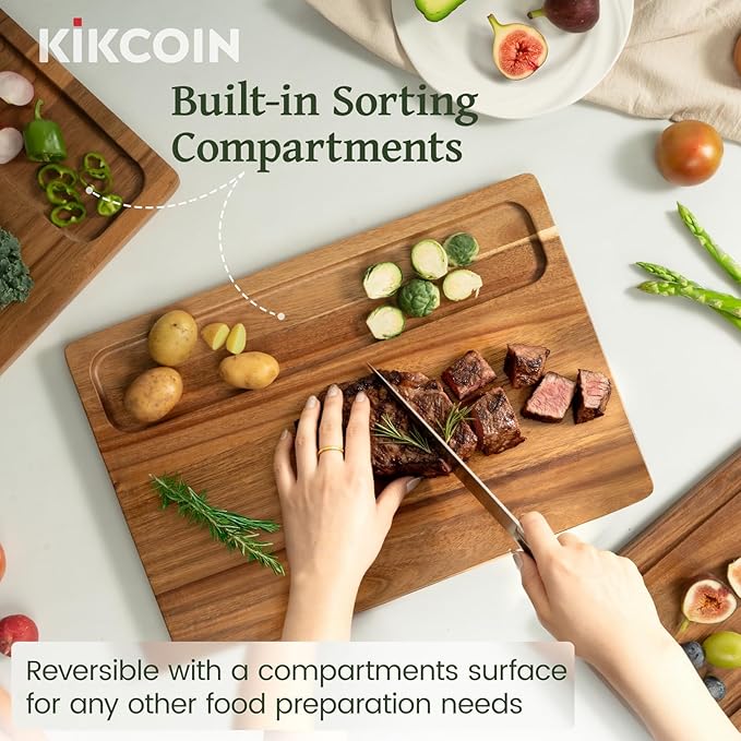 Kikcoin Acacia Wood Cutting Boards - Image 4