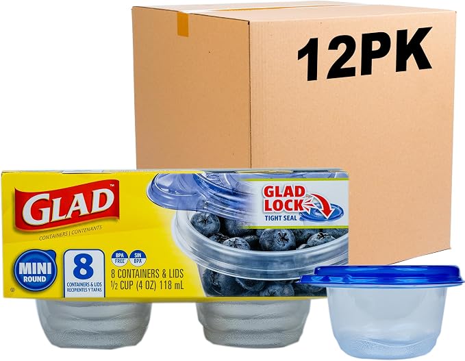 Glad GladWare Mini Round Food Storage Containers by GladTrashFoodStorage