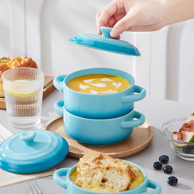 LOVECASA Mini Cocotte Set, 12 OZ Small Casserole Dishes - Image 5