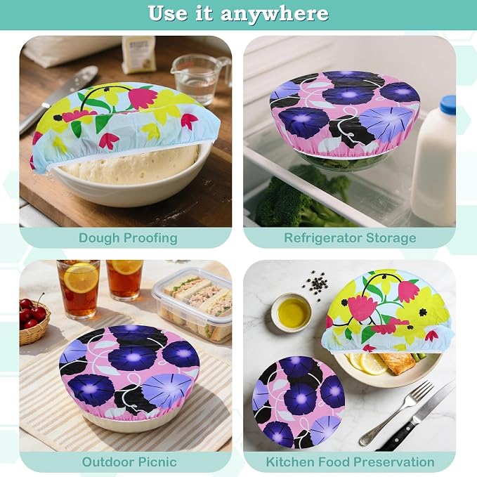 2 Large Reusable Beeswax Bowl Covers - Image 7