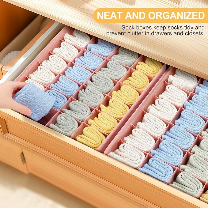 Joyoldelf Sock Organizer Drawer Organizer - Image 3