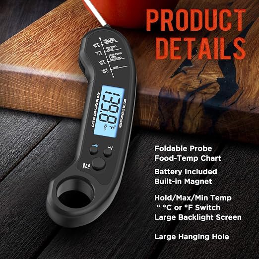 Meat Thermometer Digital, Instant Read Meat ThermometerI - Image 4