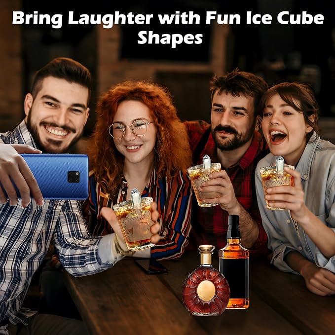 Middle Finger Ice Cube Mold – Large Reusable Silicone Tray - Image 5