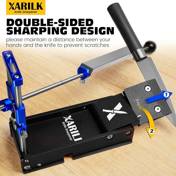 Foldable Portable Knife Sharpening System, Adjustable Knife Sharpener Kit - Image 6