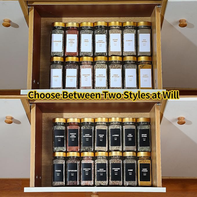 Glass Spice Jars with Label - Image 6