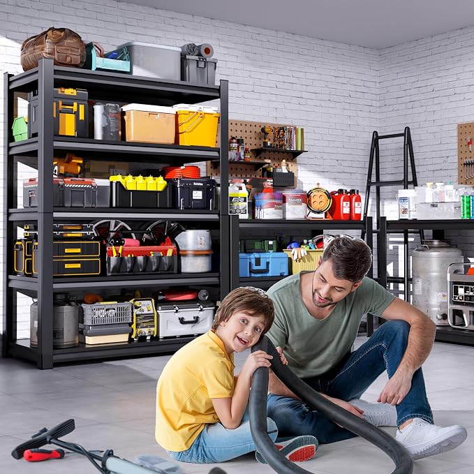 2 Pack 5-Tier Garage Shelving - Image 2