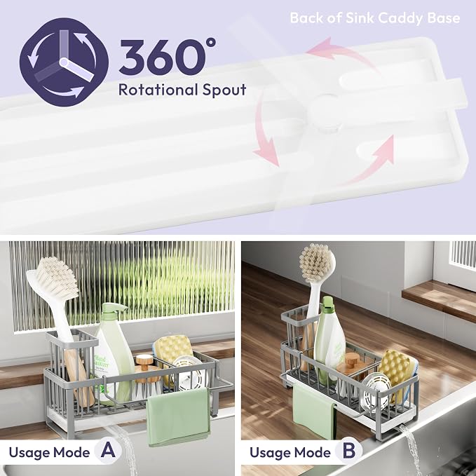 SWTYMIKI Sponge Holder for Kitchen Sink - Image 2