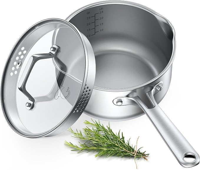 PekGema Stainless Steel Saucepan 3 Quart by PekGema