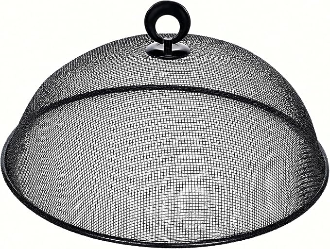 8 Pack Metal Mesh Screen Food Covers, 2 Large and 6 Small Sets, Reusable Metal - Image 8