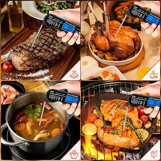Instant Read Meat Thermometer, Fast and Accurate Digital Food Thermometer - Image 3