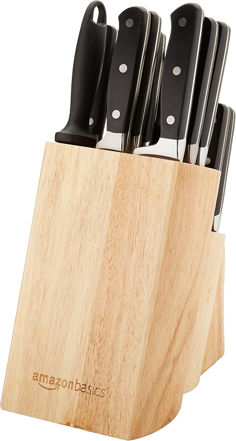 Amazon Basics 18-Piece Premium High-Carbon Stainless Steel Kitchen Knife Set - Image 5