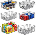 6 Pack Wire Baskets for Pantry Organization and Storage, Kitchen Organizer by VITEVER