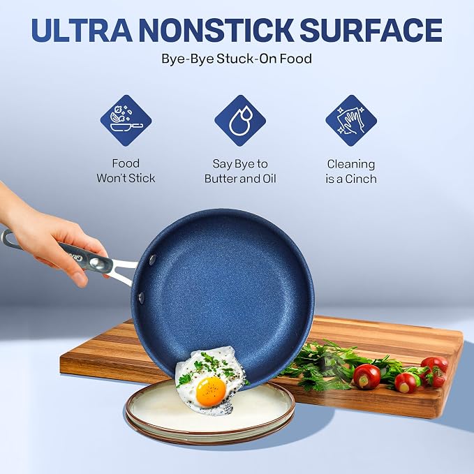 Granitestone 20 Pc Kitchen Pots and Pans Set Non Stick Cookware Set, Kitchen - Image 4