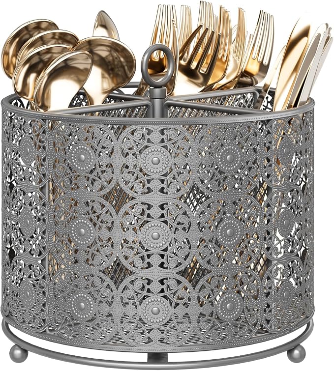 YIUKEA Rotating Utensil Caddy Countertop by YIUKEA