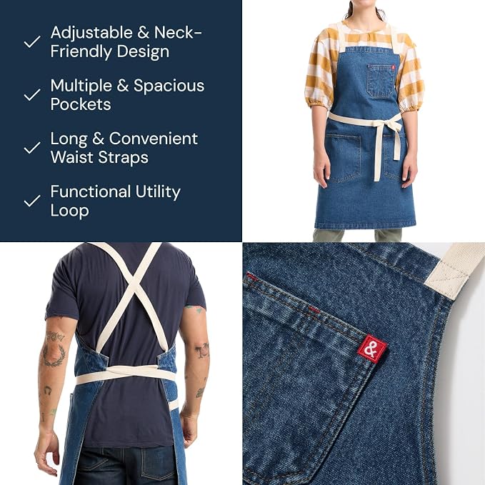 hedley & bennett Crossback Apron - Image 3