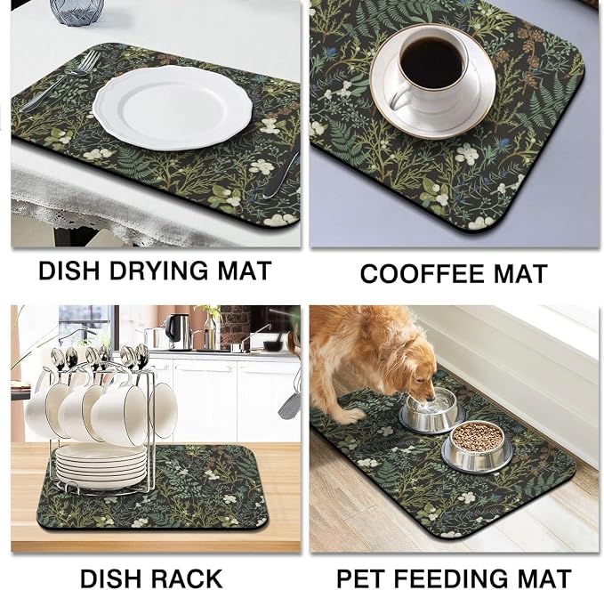 Dish Drying Mat for Kitchen Counter 2 Pack - Image 6