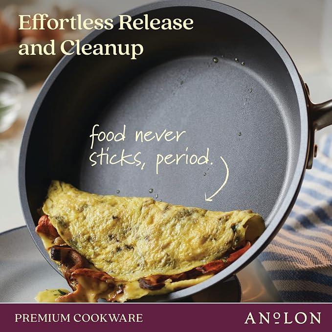 Anolon Accolade Forged Hard Anodized Nonstick Deep Frying Pan / Skillet - Image 11