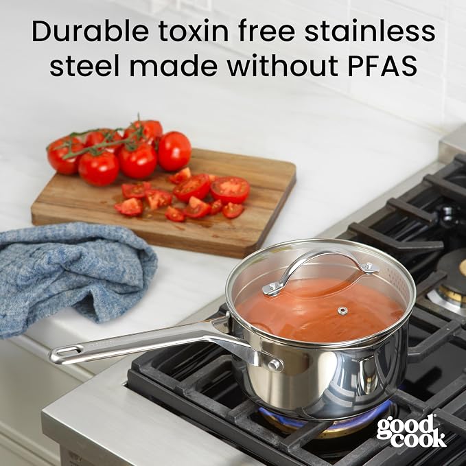 GoodCook Stainless Steel Sauce Pan - Image 3