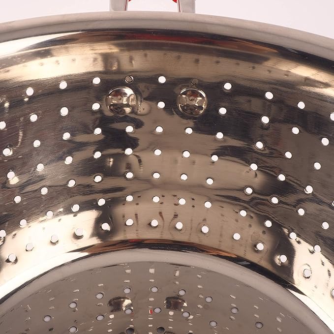 Stainless Steel Perforated Metal Colander Strainer - Image 6