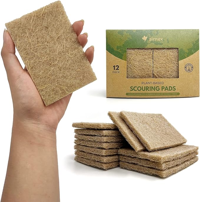 AIRNEX Plant-Based Scouring Pads by Airnex