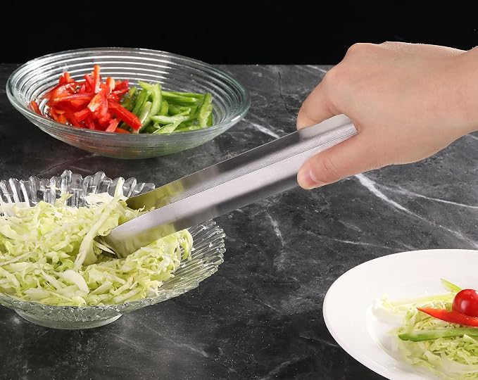 New Star Foodservice 42276 Restaurant-Grade Pom Tong, Stainless Steel, 9 inch - Image 7