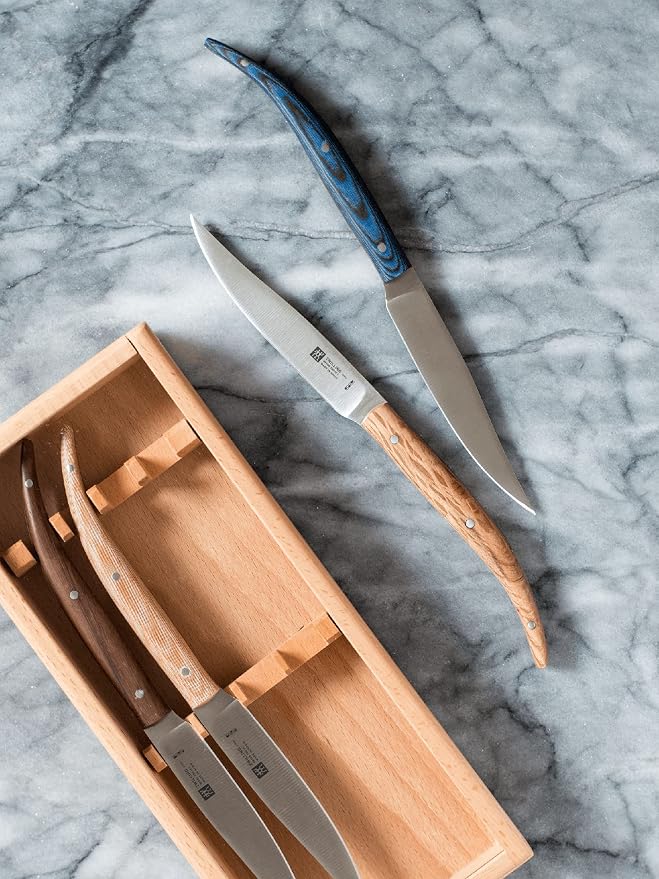 ZWILLING Toro Steak Knife Set of 4, Beechwood Presentation Box - Image 2