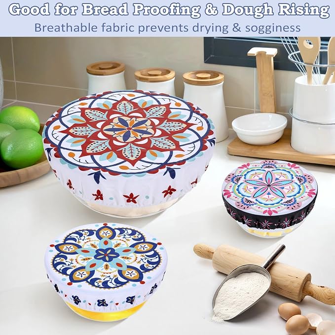 5-Size Reusable Beeswax Bowl Covers - Image 4