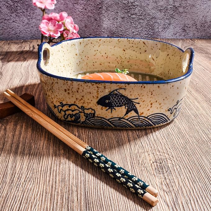 Japanese Style Ceramic Casserole Dish, 6.7-Inch Square Baking Dish - Image 7