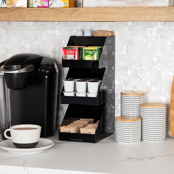 Mind Reader Coffee Tea Utensil and Condiment Station, Countertop Organizer - Image 2