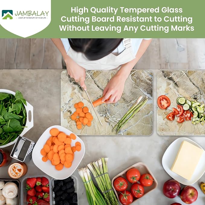 JAMBALAY Tempered Glass Cutting Board - Image 3