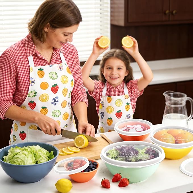 Greentainer Plastic Mixing Bowls - Image 9