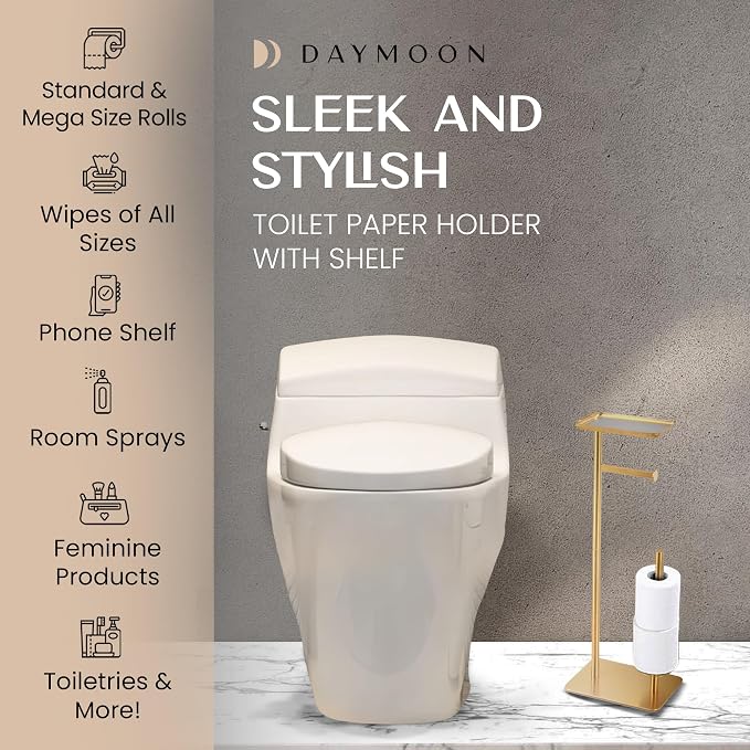 Day Moon™ - Toilet Paper Holder - Modern Roll Holder - Image 2