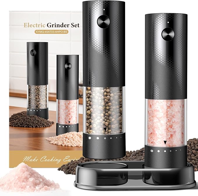 Electric Salt and Pepper Grinder Set by Unknown