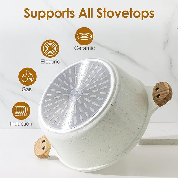 SENSARTE Ceramic Nonstick Stock Pot - Image 6