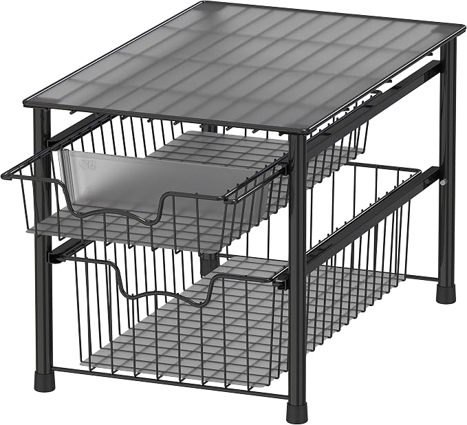 Simple Houseware Stackable Sliding Basket Organizer Drawer by SimpleHouseware