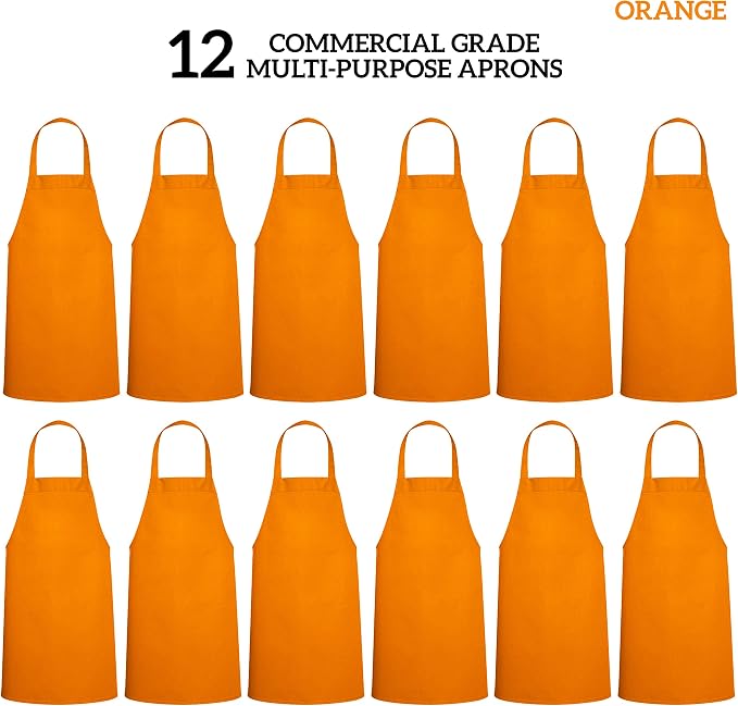 GREEN LIFESTYLE 12 Pack Professional Chef Apron – Grilling Aprons - Image 3