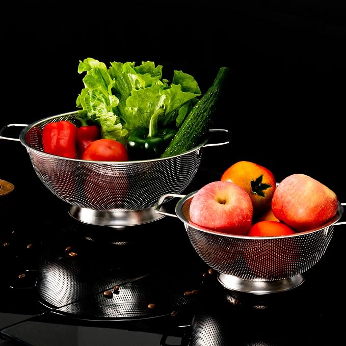 Gulex Colander Stainless Steel 5-Quart, Strainer - Image 8