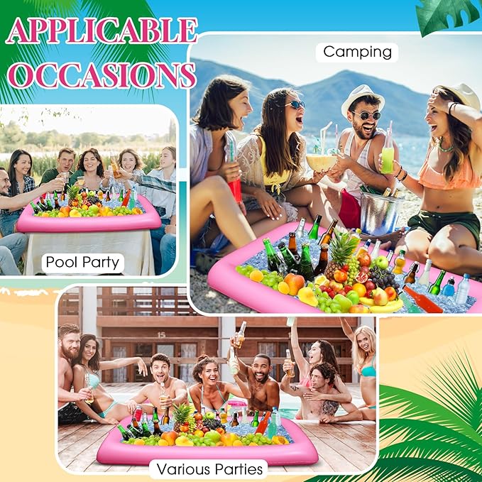 Leitee 3 Pcs Inflatable Serving Bar Kit Includes Salad Buffet Tray - Image 5