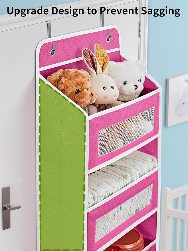 JARLINK Over The Door Organizer Storage, 5 Shelf Hanging Door Organizer - Image 4