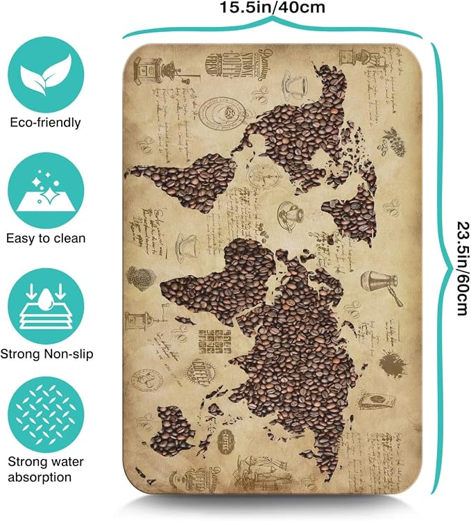 Fun Coffee Mat 23inx15in, Coffee Bar Mat - Image 5
