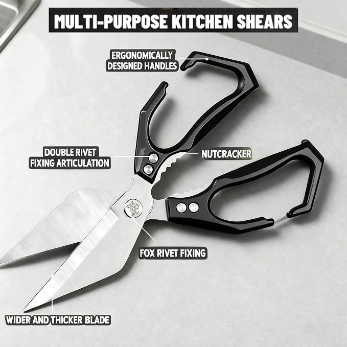 Seattleget Multifunctional Heavy-Duty Kitchen Shears, Chicken Bone Scissors - Image 5