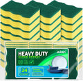 AIDEA Sponges Kitchen, 24 Pack Heavy Duty Dish Sponge, Cleaning Dish Scrubber by AIDEAHOME