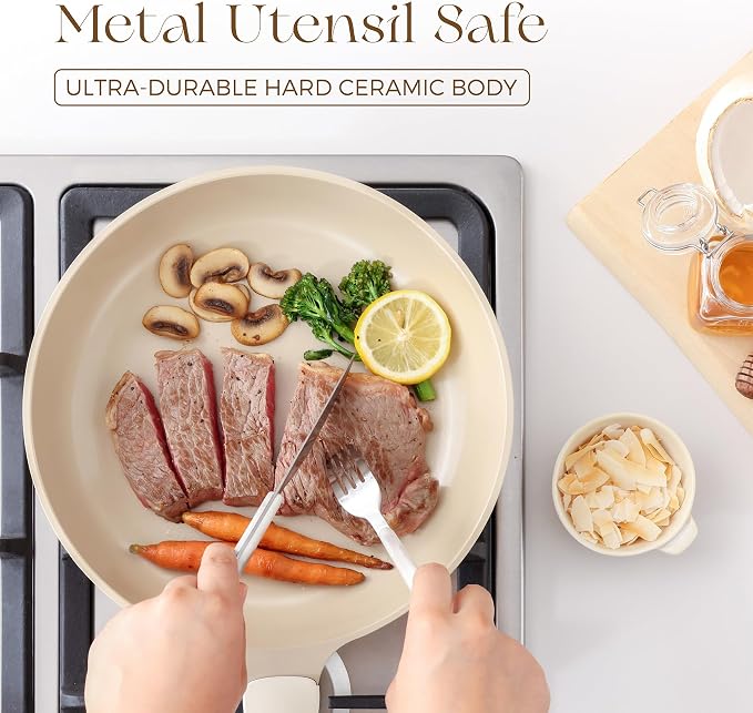 PRICUSIS Nonstick Ceramic Frying Pan - Image 3
