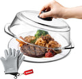 Glass Microwave Splatter Cover for Food Plates & Cookware by Unknown